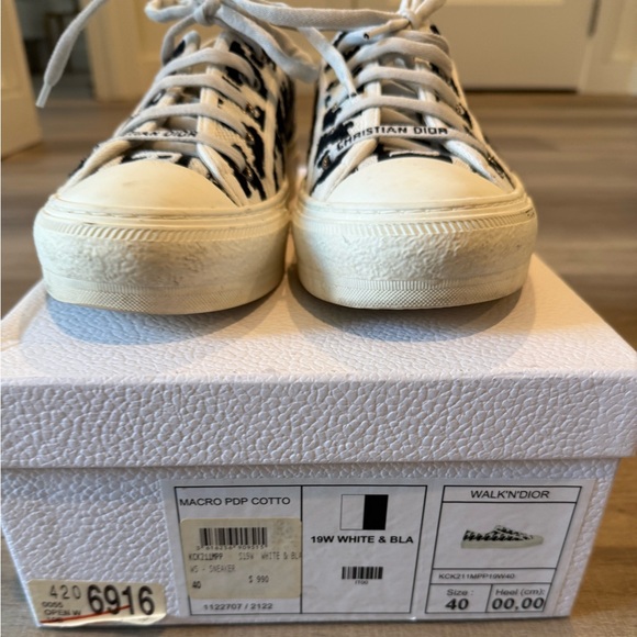 Dior women's Walk'N'Dior 'Macro Houndstooth' 40 - Picture 5 of 8